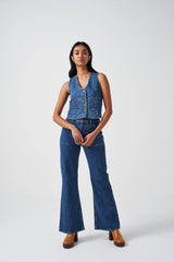 Bea Waistcoat in Voyager Vintage - seventy + mochi